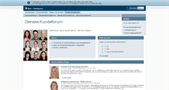 Desktop Screenshot of kundeforum.dbhosting.dk