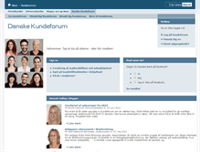 Tablet Screenshot of kundeforum.dbhosting.dk